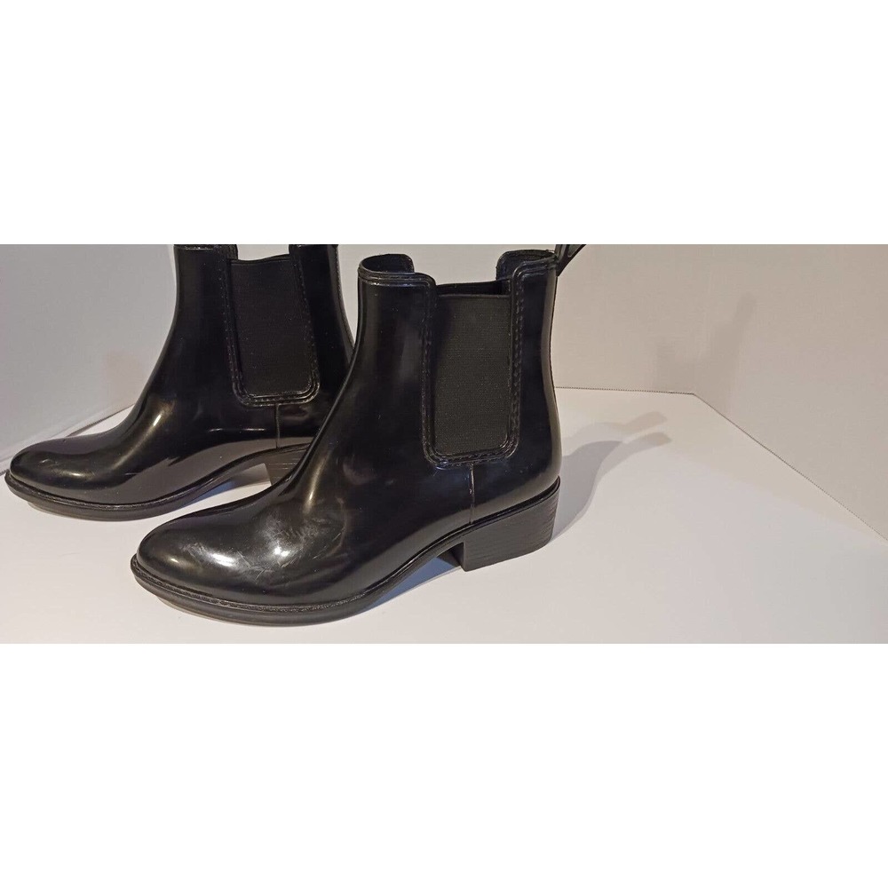 Havana Last Jeffrey Campbell Womens Hurricane Rain Boots Black Shiny Size‎ 9